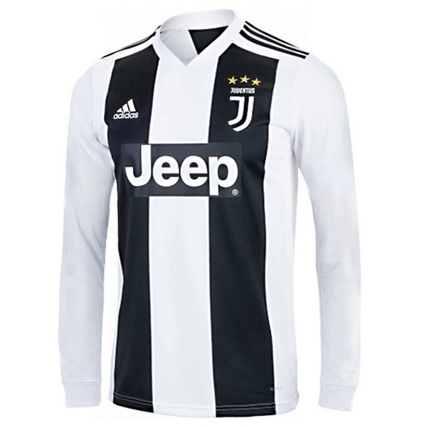 Camiseta Juventus 1ª ML 2018/19 Blanco Negro